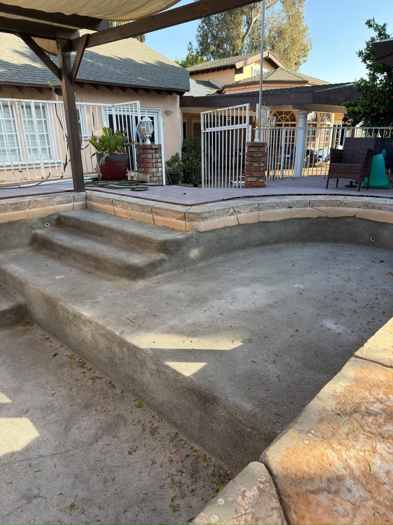 Whittier Pool Remodel before, photo 1
